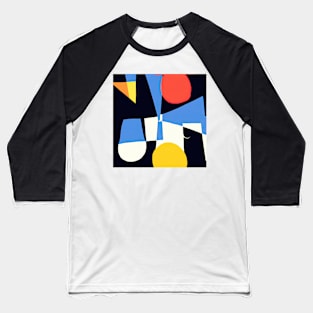 Vibrant Geometry Baseball T-Shirt